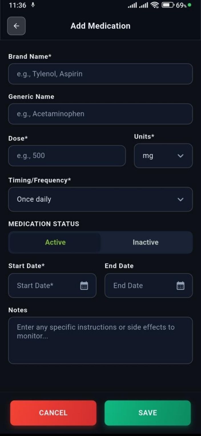 Lumi Wellness Portal medical records — screen 9
