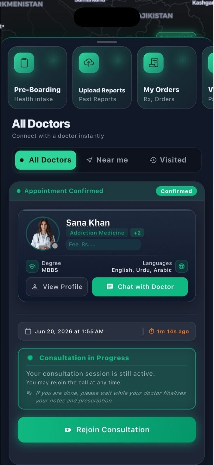 Choosing a physician on Virtual Sehat — screen 6