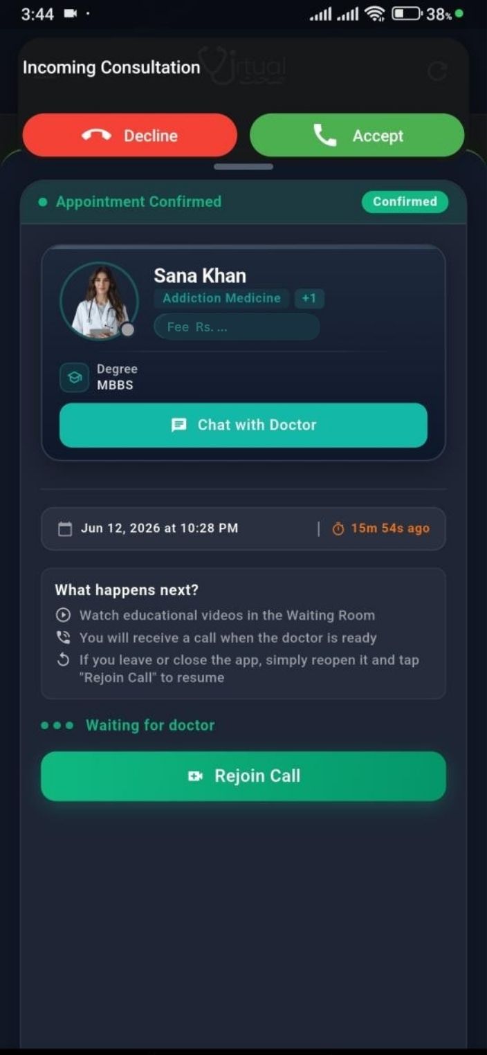 Choosing a physician on Virtual Sehat — screen 8