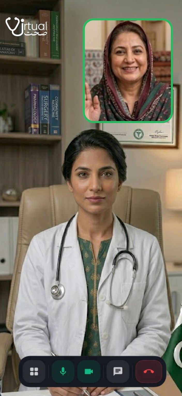 Secure video consultation with a physician